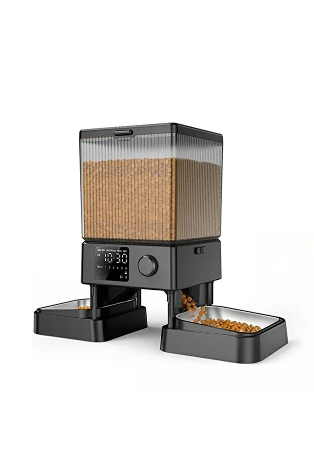 5 L Zaman Ayarlı Kedi ve Köpekler için İkili Otomatik Mama Kabı